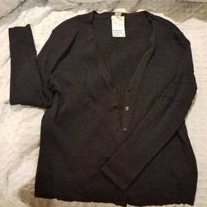 H&M Ribbed Navy Blue Sweater XL